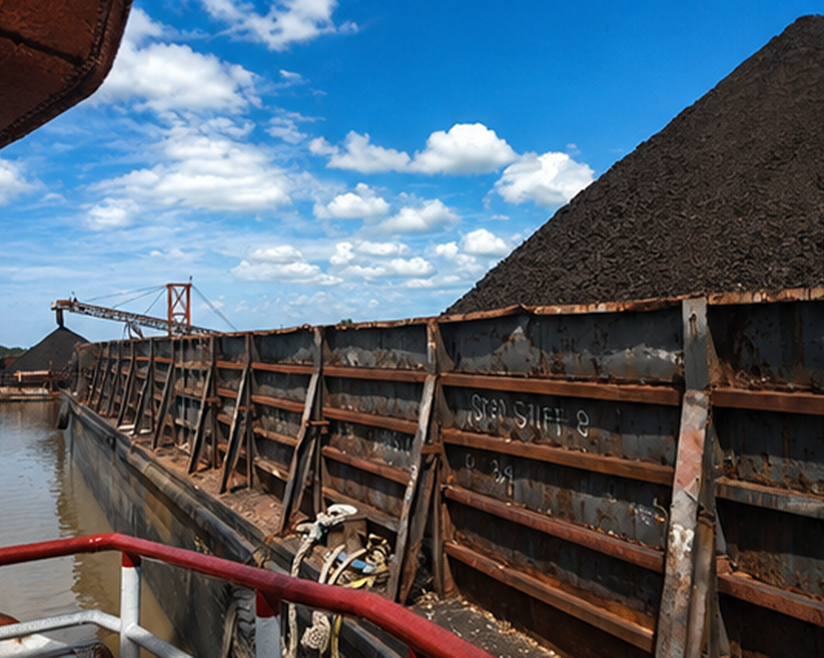 Coal mining truck at site
